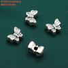 Accesorios de plata esterlina, colgante de plata de 99 pies, accesorios de tubo redondo, estilo retro antiguo, plata dura 3D, bricolaje, hecho a mano, material de cuentas, joyería
