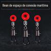 Aohu mar espaço de pesca Bean Sea pino de pesca conector de equipamentos de pesca produtos espaço feijão anel de conexão de feijão do mar