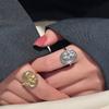 Anillo dorado clásico de estilo experto en moda, elegante anillo para el dedo índice de niña de nicho que combina con todo, accesorios de estilo femenino