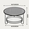 Mesa de Centro de Vidrio para Viento Crema Creativa Lateral de Sofá Pocos Hogares Estilo Apartamento Pequeño Silencioso Viento Lujo Ligero Atmosférico Placa de Roca Doble Capa Esquina