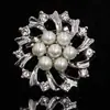 Broche Redondo de Perlas y Pedrería broche unisex pasador de solapa venta al por mayor directo de fábrica