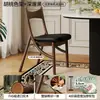 Silla de Comedor de Madera Maciza Estilo Francés Mediados de Siglo Seleccionada Cuidadosamente, Silla de Escritorio de Oficina, Escritorio de Diseño, Taburete de Tocador Vintage