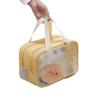 Bolsa de Armazenamento para Maquiagem e Artigos de Higiene Pessoal, Multifuncional, Grande Capacidade, Portátil, Viagem, Impermeável, Fitness, Natação, Banho, Bolsa de Armazenamento de Camada Dupla