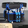 Bolsa de Ferramentas para Eletricista, Pochete, Bolsa Portátil para Eletricista e Carpinteiro, Durável e Espessa, Pochete de Tecido Oxford Impermeável e Reforçada, Pochete Multifuncional para Encanadores e Eletricistas