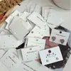 Brincos Personalizados Gancho Curvo Cartão de Embalagem para Joias Gancho Adesivo de PVC Cartão Traseiro para Brincos Exibidor de Joias Pendurado Impressão de Cartão de Papel
