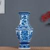 Porcelana de Jingdezhen Estilo Neo-clássico Moderno Chinês Estilo Europeu Vaso Plano Cerâmica Porcelana Azul e Branca Moldura Antiga Ornamentos de Entrada