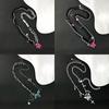 Gargantilha Choker de Couro Europeia e Americana Transfronteiriça com Pingente de Cruz Estilo Fashion Punk Doce Cool Personalidade Corrente para Clavícula Tendência Acessórios de Colar Cool