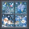 Adesivos de Natal Desenho Animado Criativo Papai Noel Adesivos para Vidro Venda Quente Transfronteiriça Sino Flocos de Neve Boneco de Neve Adesivos Estáticos