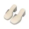 Pantuflas de Exterior de Punta Abierta con Suela Gruesa para Mujer, Sandalias de Plataforma Deslizantes de Moda, Nuevas Sandalias de Hada Transparentes de Tacón Alto de Verano 2026