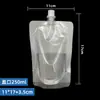 Bolsa Auto-Soportante Transparente con Boquilla para Leche, Jugo, Bebida, Leche de Soya, Alimentos, Conservación y Envasado de Líquidos de Medicina Tradicional China