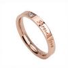 Anillo de traje ins de moda para mujer estilo de lujo ligero no se decolora alta sensación fría combinación de pareja joyería joyería al por mayor