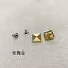 Rebite Punk Liga Quadrado Pirâmide Stud Rock Jaqueta de Couro Material de Acessório DIY Rebite DIY