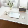 Mouse Pad de Couro Texturizado de Tecido em Estoque de Fábrica, Antiderrapante, Extra Grande, Tapete de Mesa Impermeável para Teclado para Escrita de Estudantes