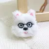 Celebridade da Internet Pelúcia Cachorro West Highland Terrier Reparo DIY Joias Broche Acessórios Óculos Bolsa para Cachorro Pingente Adereços de Cabeça Pulseira Acessórios