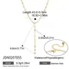 Collar de Estrella de Ocho Puntas de Acero Inoxidable 316L Jieding, Nicho de Lujo Ligero, No se Desvanece, Collar de Uso en Capas para Mujeres, Joyería de Acero de Titanio Transfronteriza