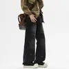 Ropa para Hombre Maple House / Nueva Colección Otoño: Pantalones vaqueros para hombre de estilo americano, modernos, ligeramente holgados, de pierna recta, con graffiti de salpicaduras de pintura