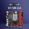 H61-X7-Vb Escritorio 17*17cm Nueva Placa Base de Computadora Interfaz M.2 Pines 1155