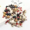 Várias Contas Soltas de Semente de Bodhi, Contas de Raiz de Bodhi Estrela e Lua, Contas Vajra com Contas DIY Acessórios para Joias Artesanais com Contas