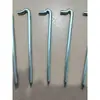 Gancho de radiador suporte de prego gancho de suporte prego de ferro de tubo de água gancho reto gancho de ferro roscado estaca de terra para jardinagem fixação de gramado estaca de terra de vergalhão