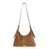 Bolso de Felpa Gamuzada para Mujer 2026 Nuevo de Moda Otoño Retro Milanesa para Viajes Diarios Bolso de Hombro Único Bolso Cruzado de Gran Capacidad