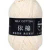 Hilo de Algodón de Leche de 4 Hebras para Bebé para Tejer Bufanda a Mano, Ovillo de Hilo Medio Grueso, Manta, Hilo para Crochet DIY, Kit de Materiales para Tejer Hecho a Mano