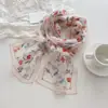 Novo Estilo Lenço Longo de Seda para Mulheres, Lenço de Chiffon 100% Seda de Amora, Versátil e de Alta Qualidade, Lenço de Primavera e Verão, Lenço de Pescoço, Echarpe