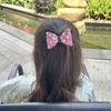 Estilo europeo y americano para niños Minnie puntos rojos lindo brillante lazo pasador para el pelo de bebé niños accesorios para el pelo pasador venta al por mayor
