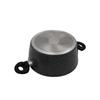 Olla de sopa profunda de doble fondo, gelatina de piel de burro hervida, sartén antiadherente sin recubrimiento, olla de cocina, estilo japonés, aluminio para el hogar, doble asa, olla de sopa de piedra maifan