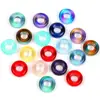 Contas Circulares de 10mm, Pulseiras Coloridas de Vidro, Colares DIY de Aparência Sofisticada, Chaveiros, Contas Soltas, Acessórios para Joias