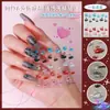 Zhengxiang Cyber Celebrity INS Pegatina de Uñas con Relieve 5D Pegamento Suave Amor Año Nuevo Pegatina para Uñas DIY Conejo de Cristal Año Pegatina para Uñas