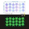 Adesivos Estrela Coloridos Brilhantes que Mudam de Cor e Brilham no Escuro para Quartos de Crianças, Quartos, Janelas, Festas, Decoração de Paredes e Decorações Fluorescentes