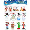Muñeco de Nieve Hoguera Combinación Navidad LED Inflable Festivo Transfronterizo Patio Festivo Inflable Poliéster Decoración