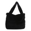 Bolso de mano de felpa estilo occidental, sencillo, estilo coreano, para principios de primavera 2024, nuevo y versátil, bolso de mano para hombro y axila.