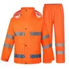 Conjunto de Capa de Chuva Refletiva, Uniforme de Serviço para Administração Rodoviária, Vestuário de Segurança para Tráfego de Exportação Transfronteiriça