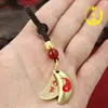 Copo Mini Tai Chi de Cobre Copo de Adivinhação Yin-Yang Copo Risonho Copo Realizador de Desejos Pingente de Chaveiro Atacado