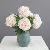 Arreglo Floral de Peonías Multicapa con Sensación de Lujo para Sala de Estar del Hogar, Bodas, Arte Floral de Hotel y Peonías Hidratantes