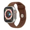Adecuado para Apple iWatch Correa de Silicona Inteligente S10 Textura de Cuero Correa Deportiva de Silicona S1-9/Se Universal