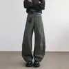 Pantalones Casuales de Trabajo Estilo Americano de Invierno para Hombre, Moda Trendy de Calle, Pantalones de Pierna Ancha, Corte Recto Holgado