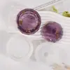 Bote de Almacenamiento Redondo Diamante Multifacético de Resina Epoxi Amapola Molde de Silicona para Cenicero de Yeso DIY Caja de Almacenamiento