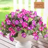 Enredadera Artificial de Gloria de la Mañana Flor Trompeta Venta Caliente Transfronteriza Cesta de Flores para Exteriores Decoración de Jardín Colgante de Pared Artificial de Gloria de la Mañana