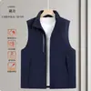 Colete de Trabalho à Prova d'Água de Alta Qualidade para Uso Externo Colete para Evento de Outono Voluntário Publicitário Colete Vermelho Customização de Roupa de Trabalho