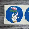 Thangka de Buda Tara Branca Mão de Rekang, Xizang, Nepal, Pintado à Mão Puro, 3,5 Cartão Coração