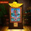 Pintura Colgante Retrato del Bodhisattva Manjushri Pigmento Mineral Rojo de Nepal Thangka del Bodhisattva Manjushri de Tíbet Pintura Decorativa de Buda