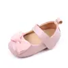 Sapatos de Bebê Menina Laço Fofo Princesa para Primavera e Outono 0-1 Ano Sapatos para Crianças Pequenas Sapatos Infantis
