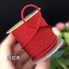 Fio de Algodão 2mm para Tecelagem, Corda Resistente para Pendurar Pingente Bodhi Estrela e Lua, Material para Colar Corda de Mão Vermelha