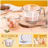 Taza de Leche Taza de Vidrio Doméstica Resistente al Calor con Escala Calentamiento en Microondas Taza para Desayuno para Niños Taza Medidora para Hornear