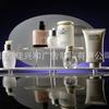 Prateleira de Exibição em Escada Multicamadas de Pequim Transparente de Mesa Acrílico Prateleira de Exibição de Beleza Personalizada Branca Prateleira de Exibição de Cosméticos