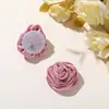 Estilo delicado cetim tridimensional botão de rosa DIY retrô luxo leve alta qualidade acessórios de vestido broche acessórios de cabelo enfeites