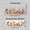BRUP Adesivos de Parede Flor de Outono Linha da Cintura Sala de Estar Quarto Canto da Parede Rodapé Decoração Pintura Autoadesiva HS5678F