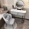 Penteadeira para Quarto, Mesa de Maquiagem Simples Moderna, Laqueada Estilo Ins, Apartamento Pequeno, Modelo Simples Novo 2023, Mesmo Estilo do Ins